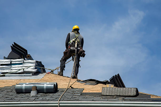 Professional Gutter Installation technician working in Calumet, PA